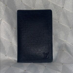 LV Black Passport Cover